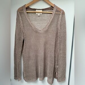 Banana Rebublic open knit linen sweater
